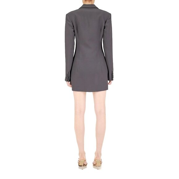 PRISCAVera Mini Jacket Dress in Charcoal Medium Womens Mini Blazer - Picture 12 of 12